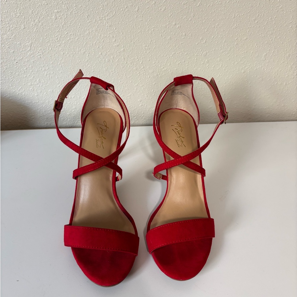 Red Strappy Women's Sandals